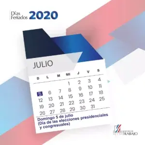 Domingo 05 de julio es no laborable por celebración de las elecciones