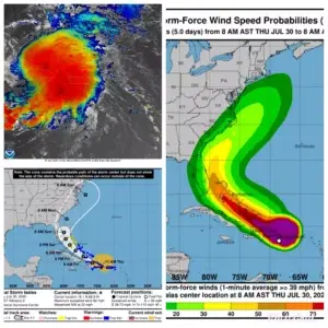 Tormenta tropical Isaías tocaría territorio dominicano en las  próximas horas