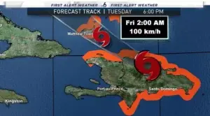 Isaías descarga fuertes lluvias en República Dominicana y podría ser huracán