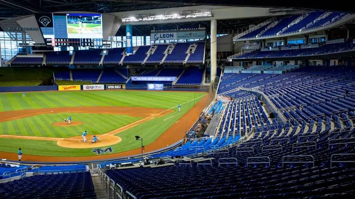 Marlins suspenden juego inaugural en Miami por coronavirus