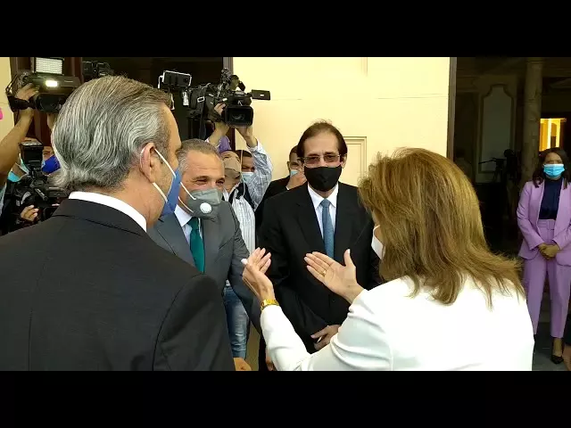 Llegada del presidente electo Luis Abinader al Palacio Nacional