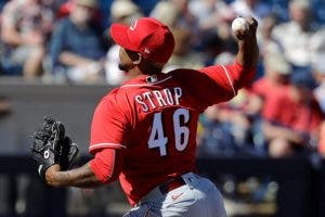 El dominicano Pedro Strop, de Rojos, en lista lesionados de 10 días