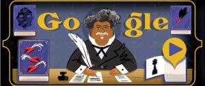 El doodle de Google dedicado al escritor francés Alejandro Dumas