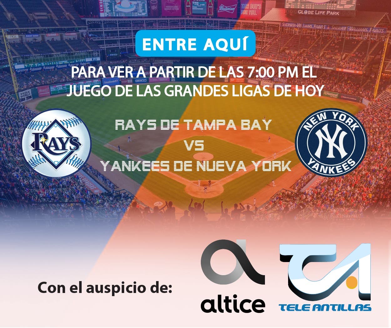 EN VIVO: Rays de Tampa Bay vs. Yankees de Nueva York