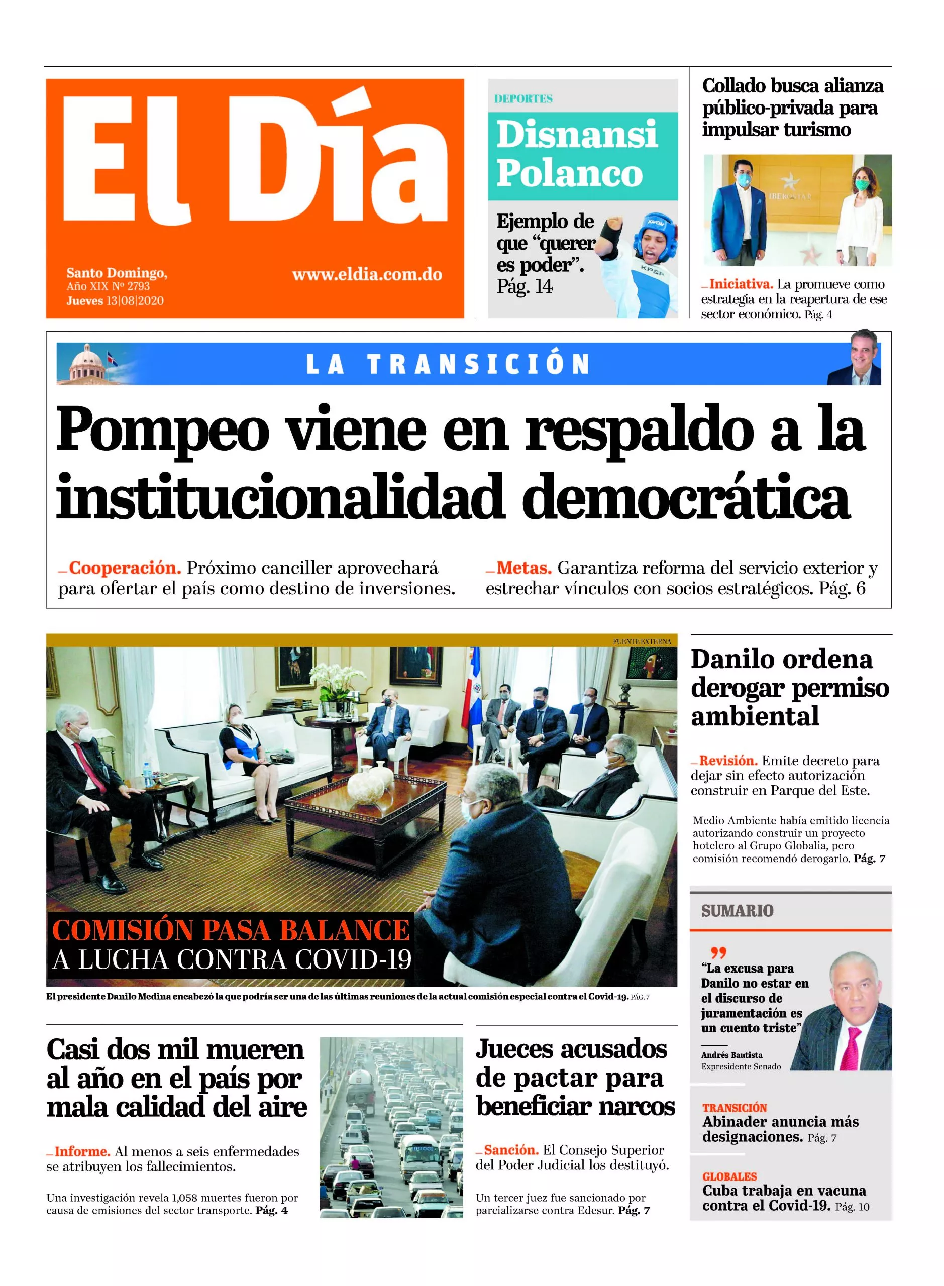 Edición Impresa 13-8-2020