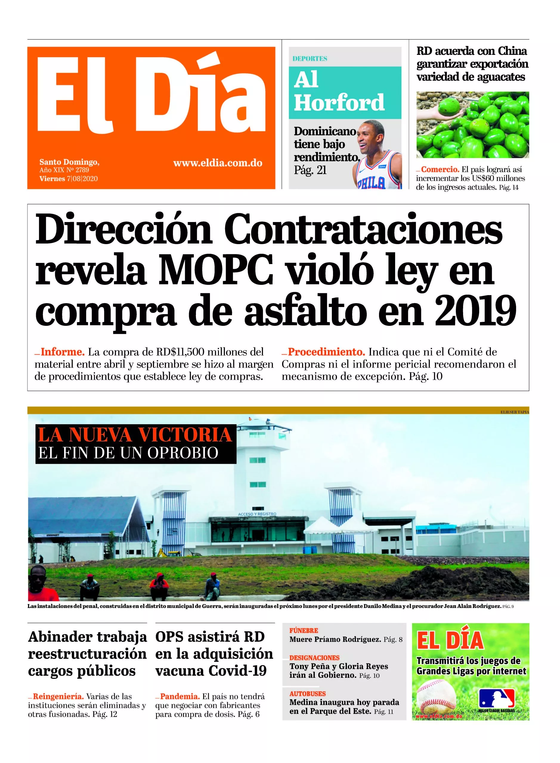 Portada Impresa 7-8-2020