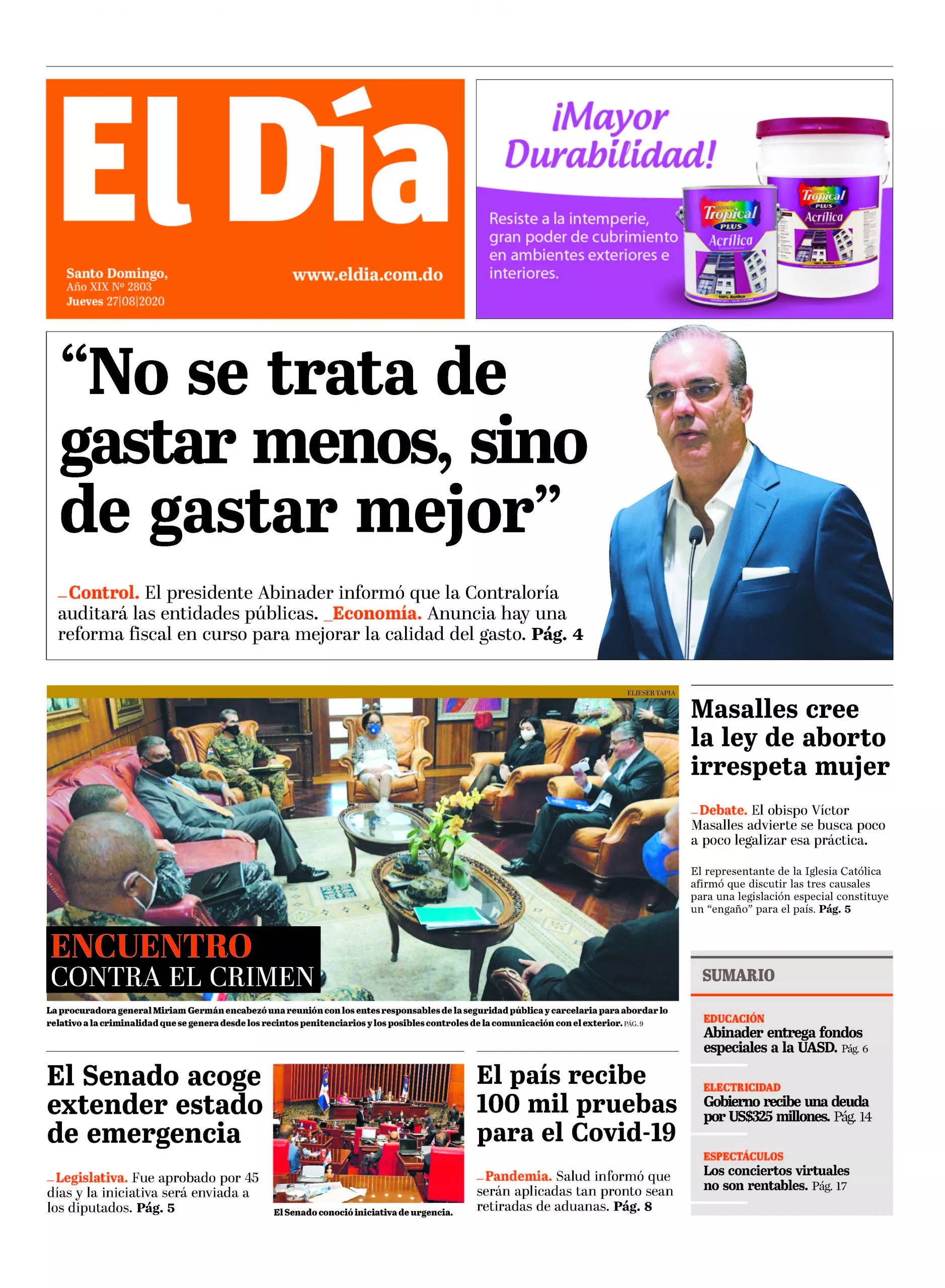 Portada impresa