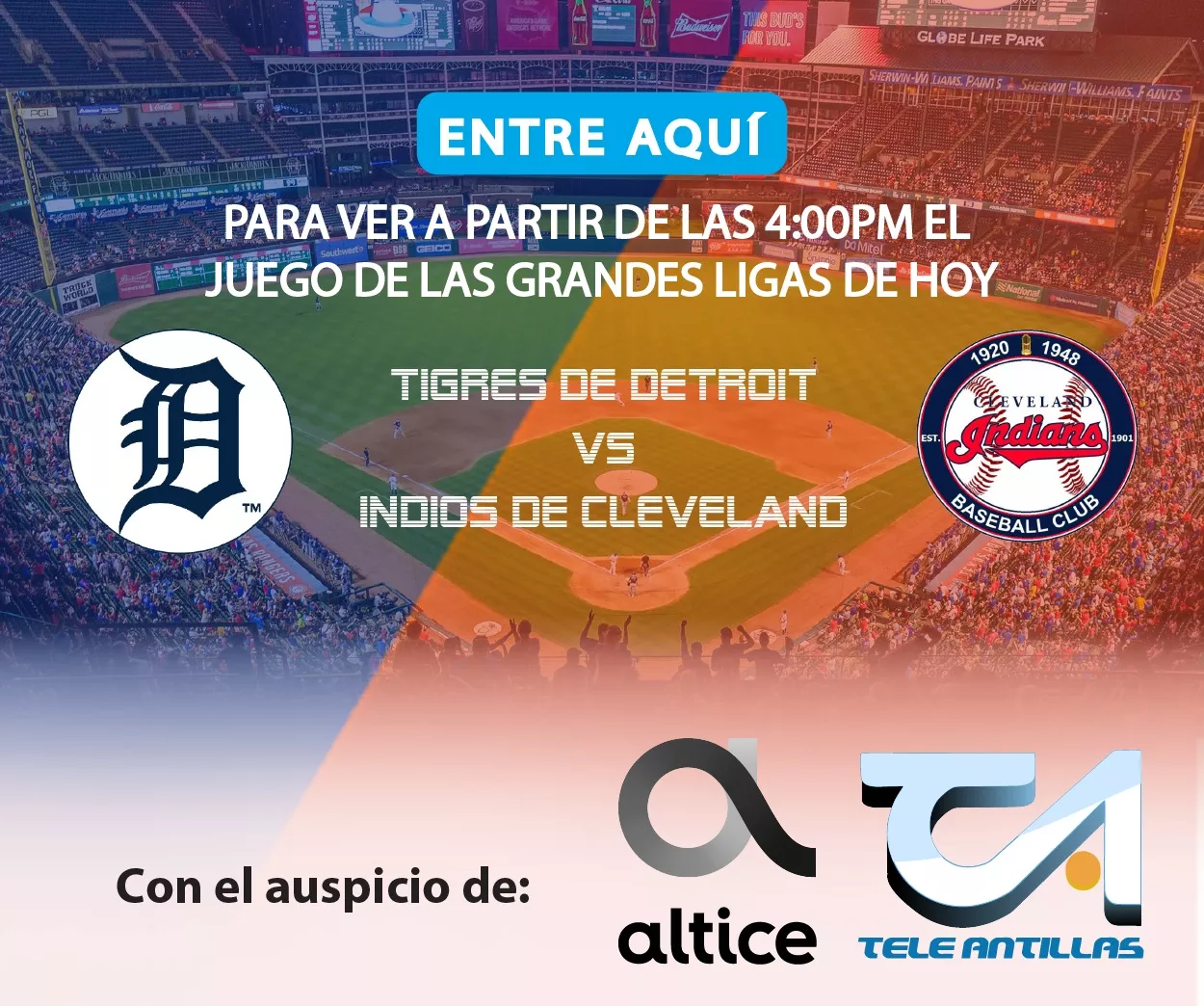 EN VIVO: Tigres de Detroit vs. Indios de Cleveland