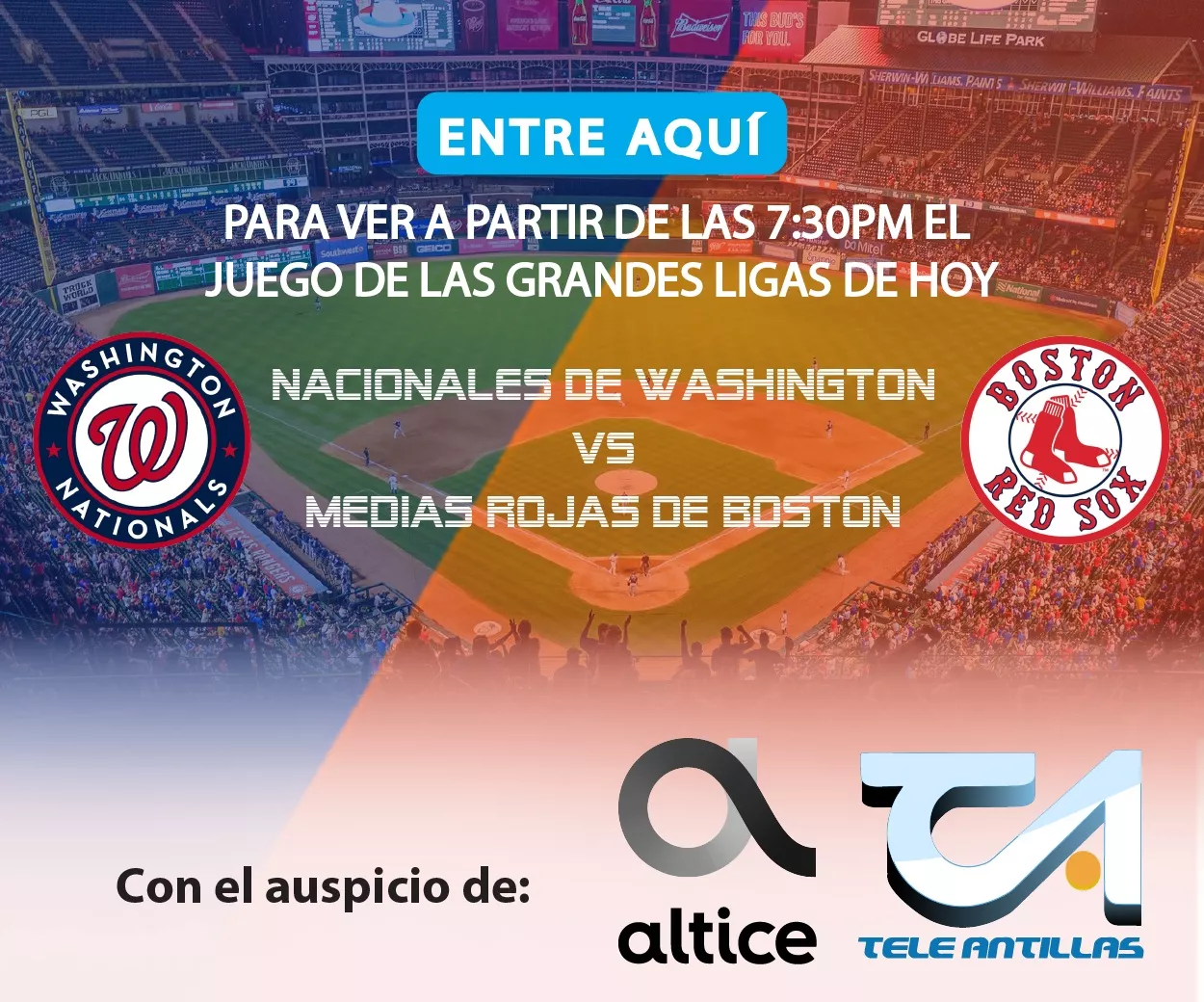 EN VIVO: Nacionales de Washington vs. Medias Rojas de Boston