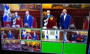 Así fueron los ensayos de Abinader en el Congreso para tomar posesión