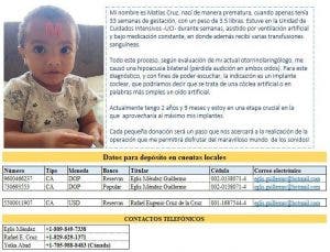 Solicitan ayuda para niño necesita implantes cocleares