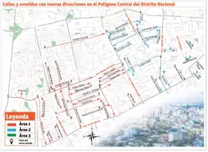 Cambio de sentido de vías en Distrito Nacional entrará en vigencia este año