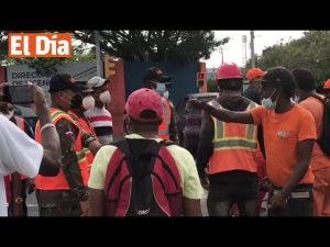 Protesta frente a Obras Públicas