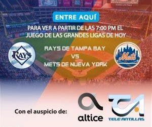 En vivo: Juego entre Ray de Tampa Bay y  Mets de Nueva York