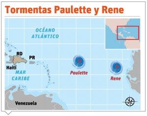 Meteorología vigila dos tormentas tropicales