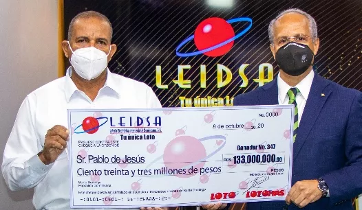 Leidsa entrega 133 millones a ganador