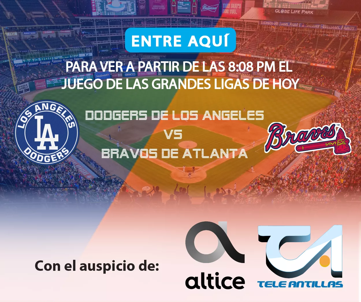 En vivo: Juego entre Dodgers  y Bravos de Atlanta