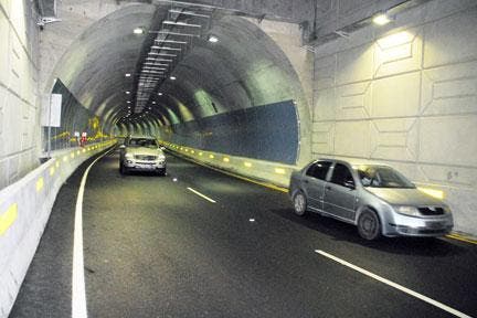Obras Públicas cerrará desde este viernes túneles para trabajos de iluminación y mantenimiento