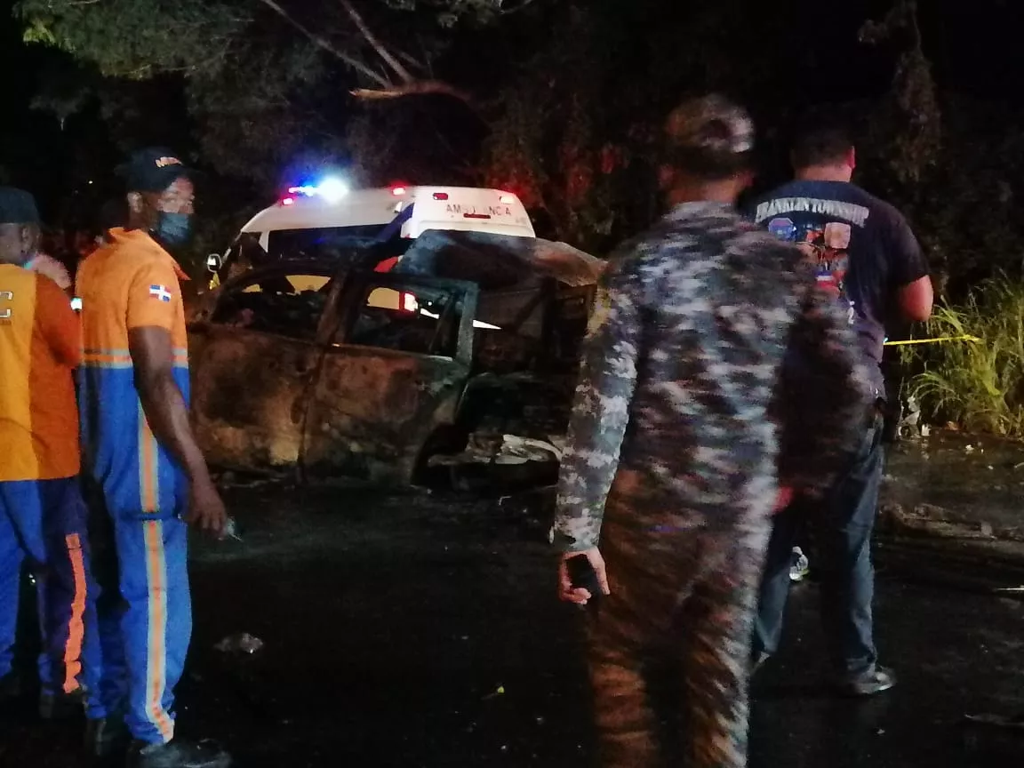 Cuatro muertos y dos heridos en accidente en la Autopista Duarte