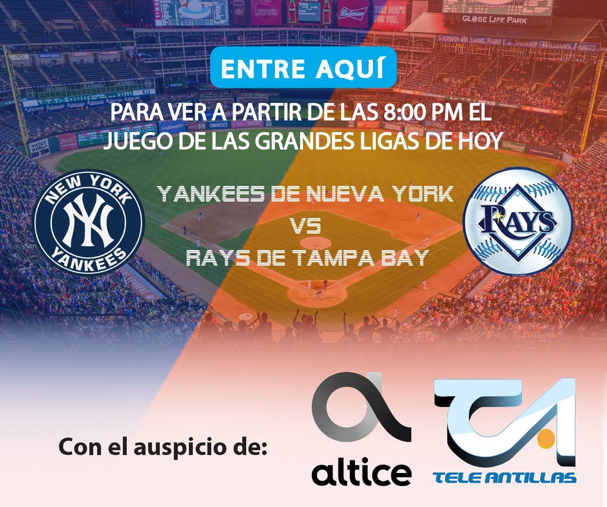 EN VIVO: Yankees de Nueva York vs. Rays de Tampa Bay