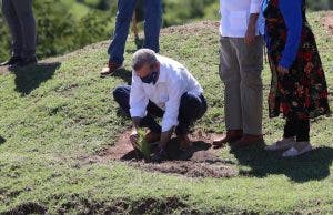 Presidente Luis Abinader encabeza jornada de reforestación