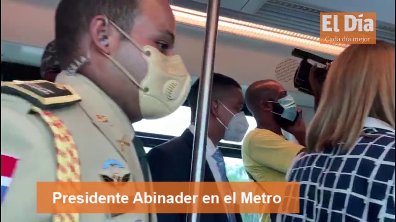 Abinader recorre instalaciones del Metro de Santo Domingo