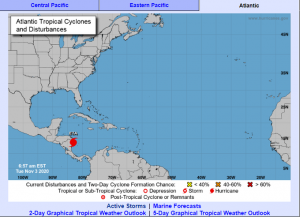 Eta toca tierra en el Caribe norte de Nicaragua como huracán de categoría 4