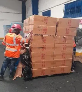 DGA decomisa 304,630 unidades de cigarrillos ilegales y 1,954 unidades de bebidas alcohólicas