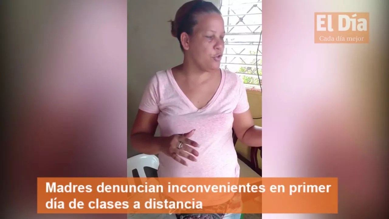 Madres denuncian inconvenientes en primer día de clases a distancia