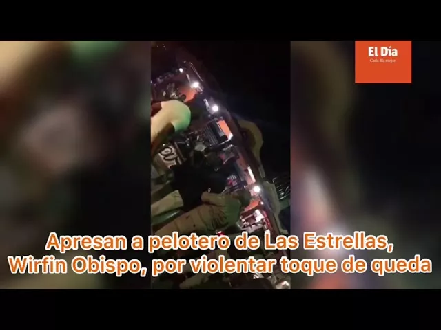 Apresan al pelotero Wirfin Obispo por violentar toque de queda