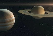 Júpiter y Saturno se unen el 21 de este mes para brillar alineados