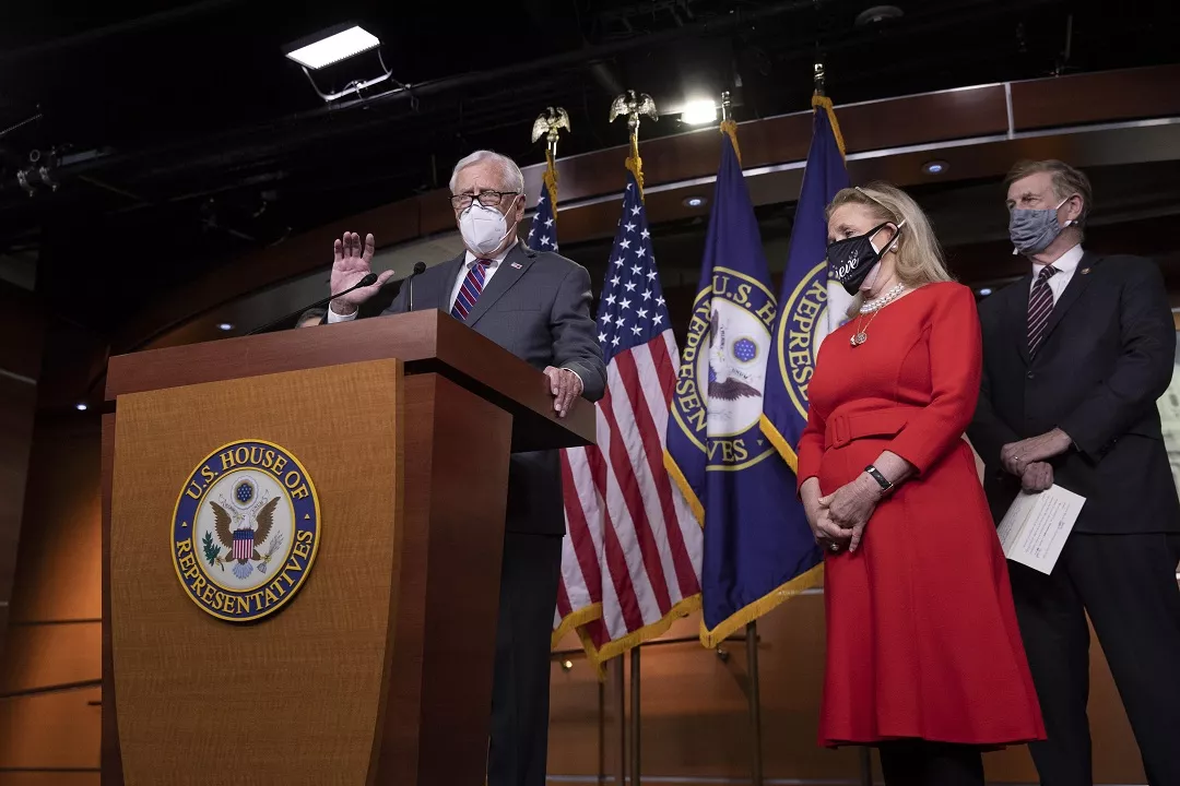 US House Democrats attempt to pass a unanimous consent request that would amend a previously passed 900 billion USD relief stimulus package