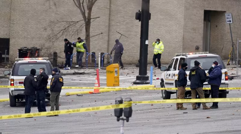 Explosión sacude centro de Nashville; 3 heridos