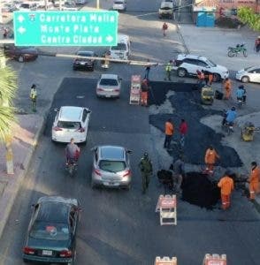 Obras Públicas  y ASDN reparan varias avenidas