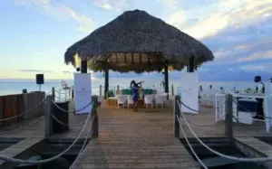 Un muelle para eventos en el hotel Dreams Dominicus La Romana