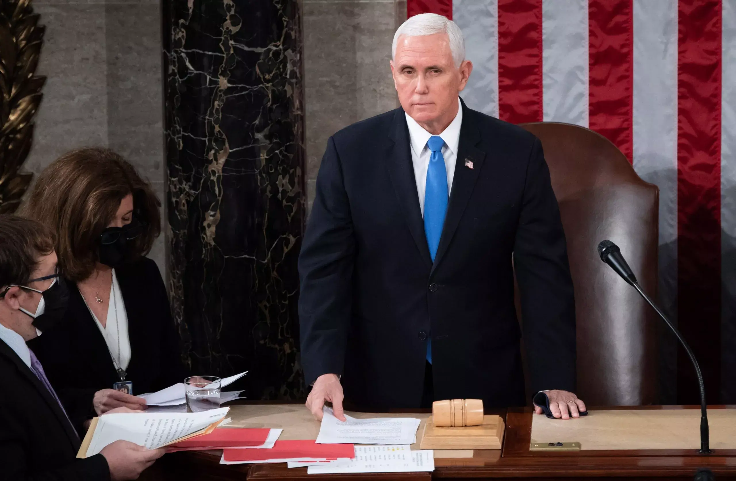 Pence es interrumpido por gritos de «traidor» en un foro conservador