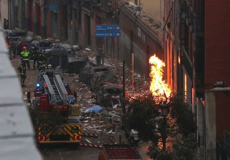 Ascienden a cuatro los muertos por explosión en el centro de Madrid