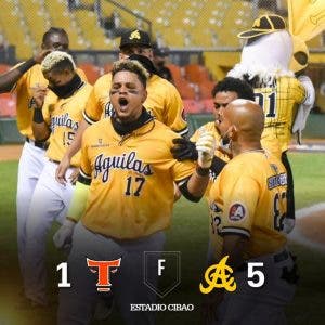 Las Águilas vencen a Toros 5-1 y consiguen pase a la final