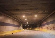 Iluminan túnel a desnivel de la avenida Marginal Las Américas tras años a oscuras