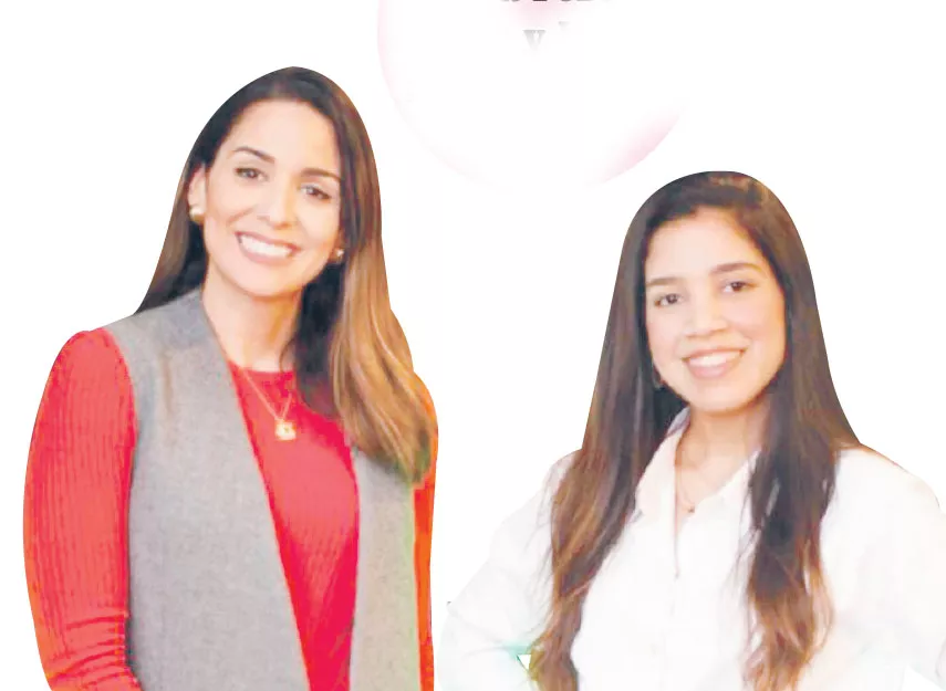 Laura Pérez Rojas y Katria Madera.