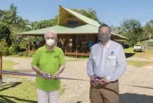 Un centro de visitantes en el Parque Nacional Los Haitises