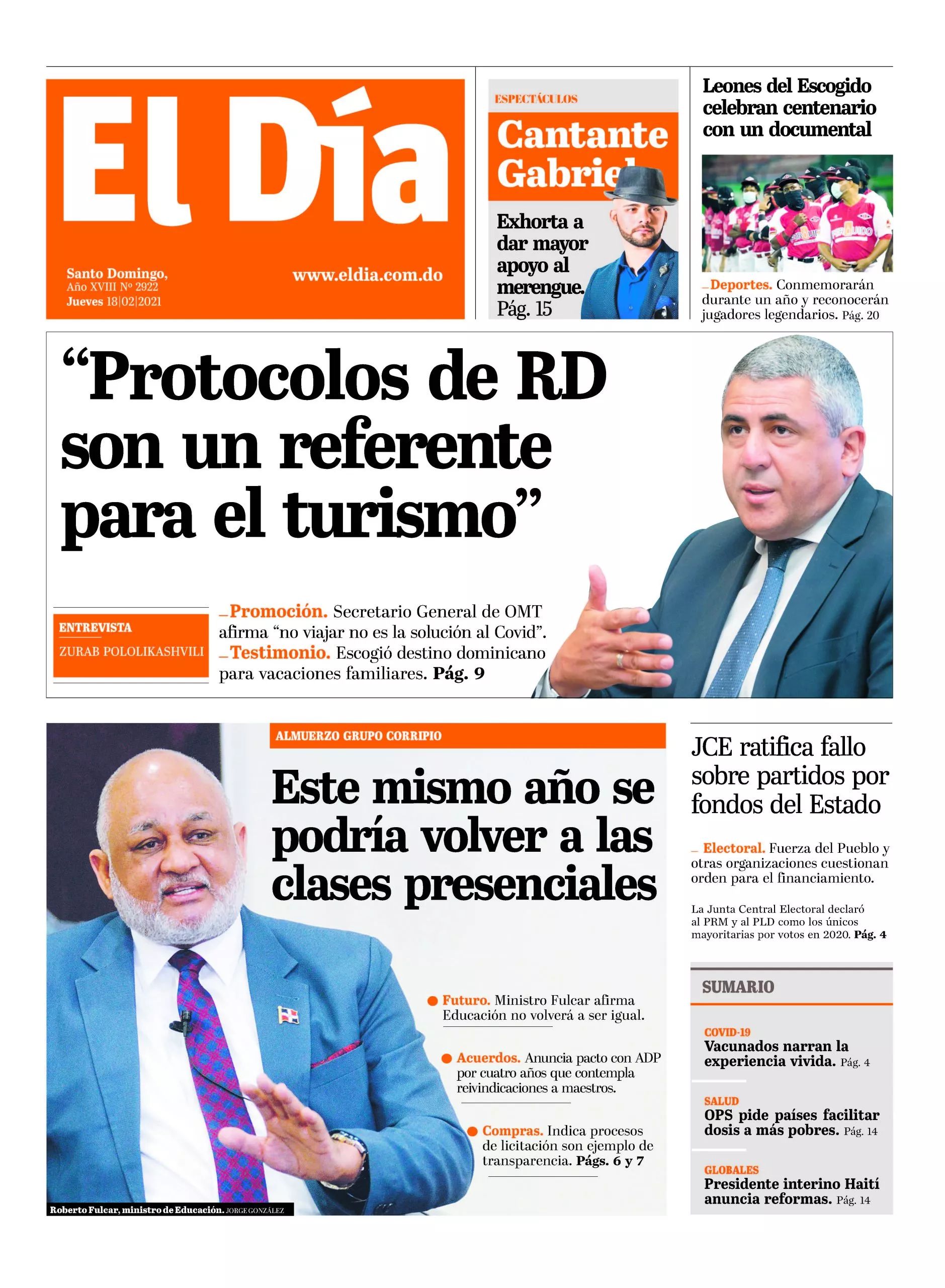 Portada impresa