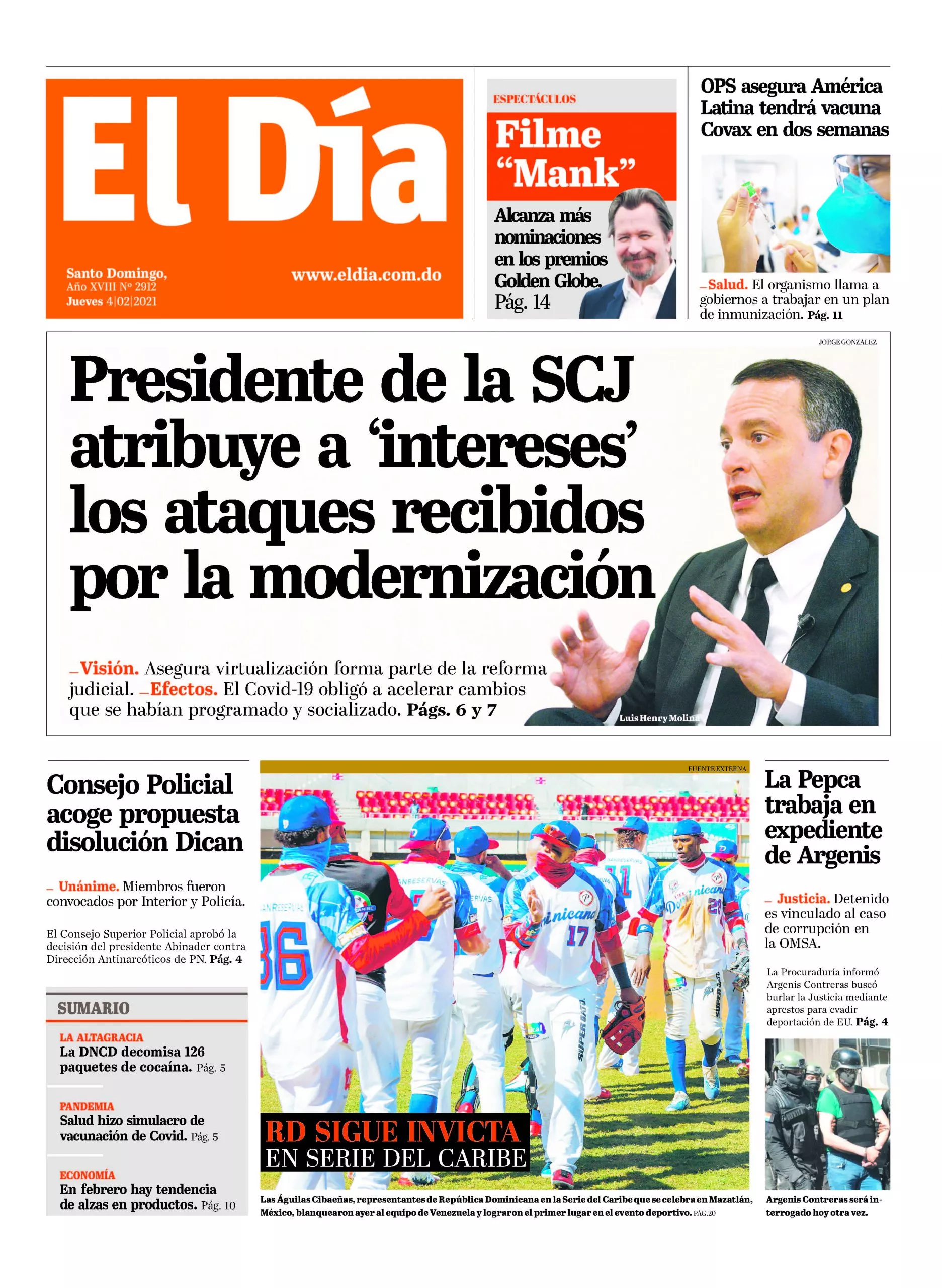 Portada impresa