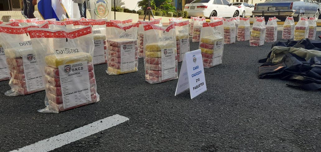 DNCD ocupa 210 paquetes de cocaína en Puerto Caucedo