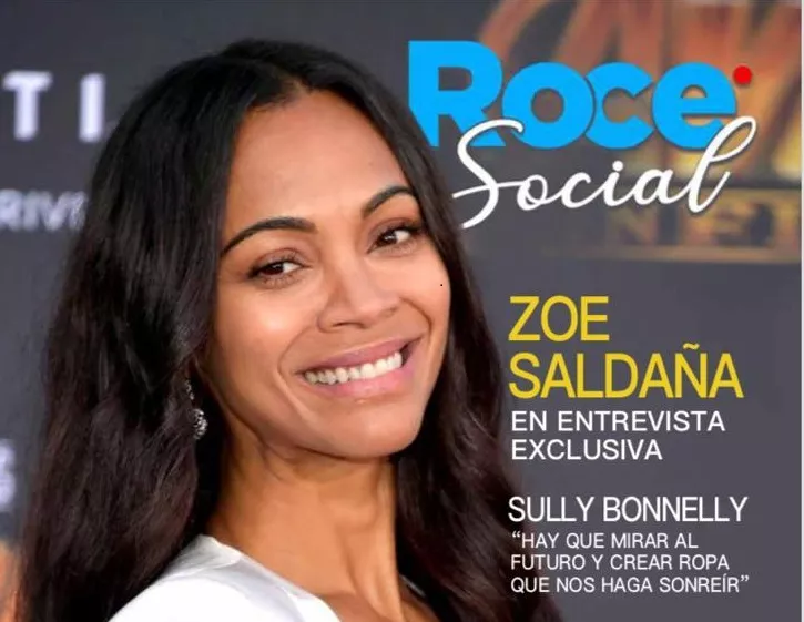 Presentan revista “Roce Social” con entrevista exclusiva a la actriz Zoe Saldaña