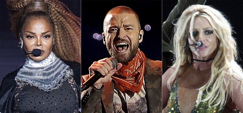 Timberlake se disculpa con Britney Spears y Janet Jackson