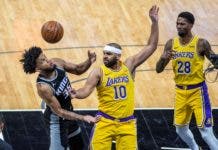 Los Lakers caen en el último suspiro ante los Kings sin James, Gasol y Davis