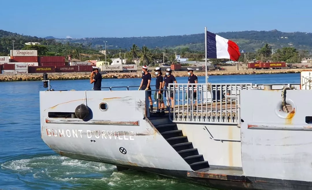 Buque Frances “Dumont D´ Urville” de las Fuerzas Armadas Francesas llega a Puerto Plata