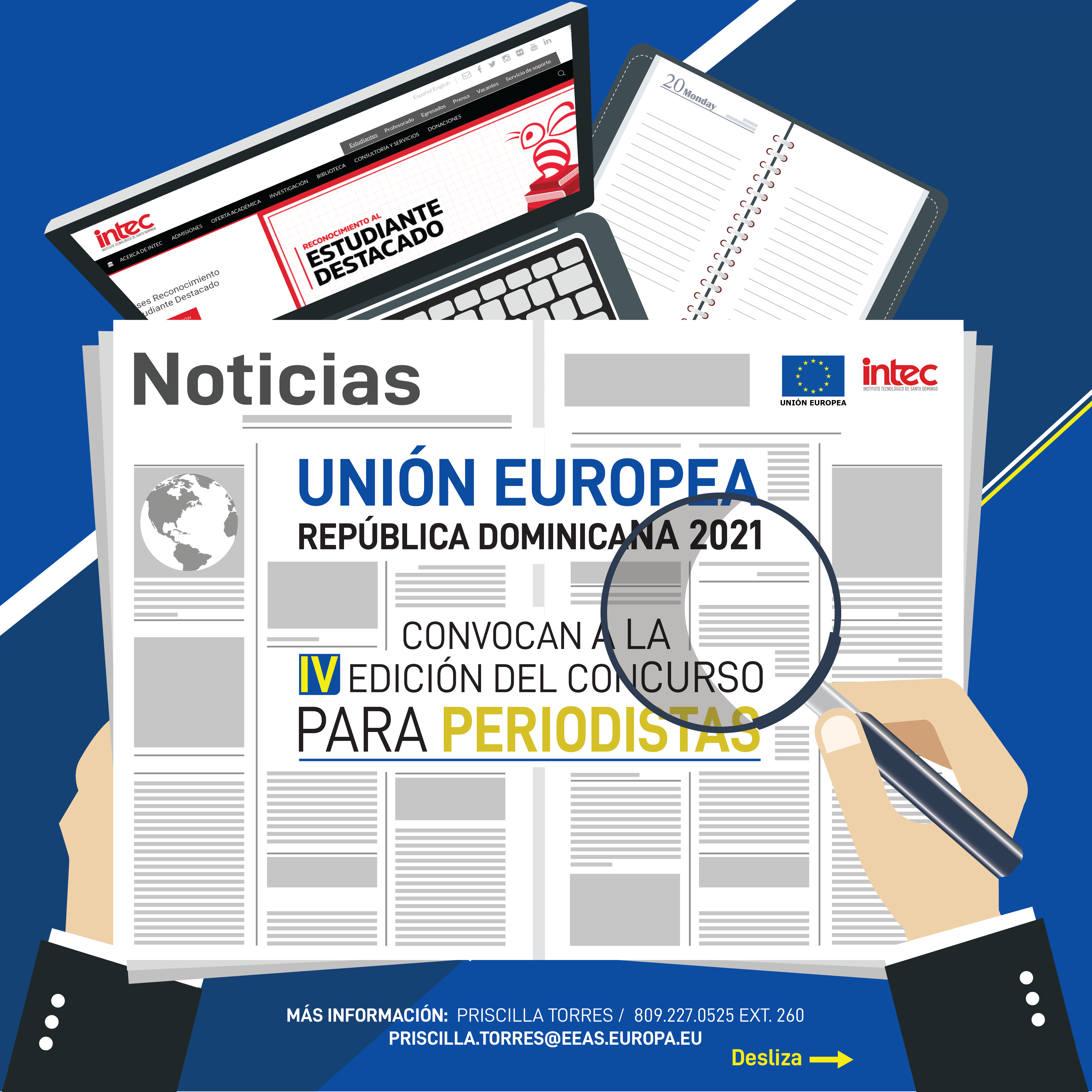Unión Europea e INTEC anuncian concurso periodístico