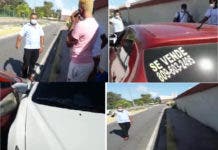Policía detiene taxista que chocó vehículo de Uber con varios pasajeros en Bávaro